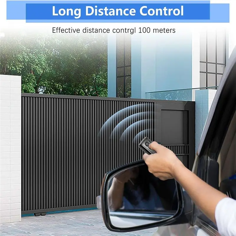 [B24B!】 433.92 Mhz Garage Door Handheld Transmitter For Ecostar RSC2-433 RSE2-433, RSZ1-433, Remote Control Duplicator 2Pcs