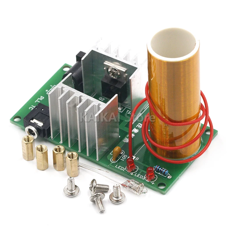 Mini Music Tesla Coil Plasma Speaker Tesla Wireless Transmission DIY Coil Kit Drop Shipping Support 10166