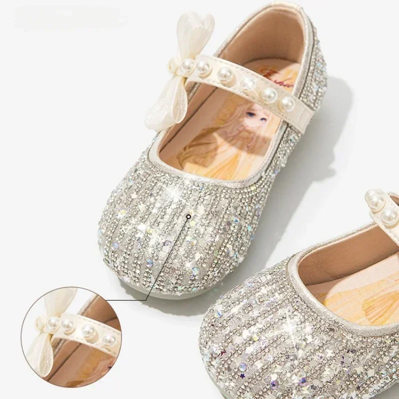 أحذية الأميرة الجديدة، أحذية الأطفال الكريستالية، أحذية الرقص، أحذية الحفلات، أزياء الفتيات، أحذية الطلاب، أحذية الرسم