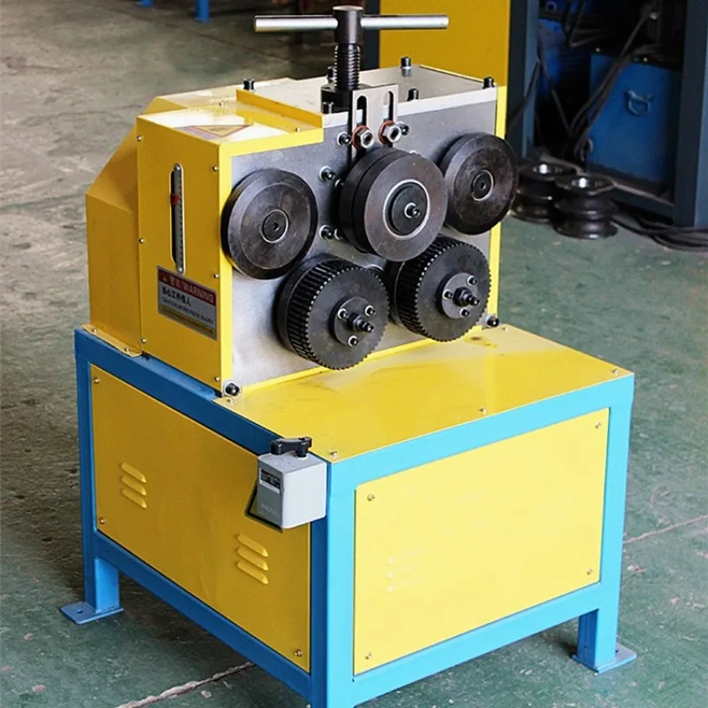 JY-50 steel plate HVAC air duct electric round tube angle steel bender H channel