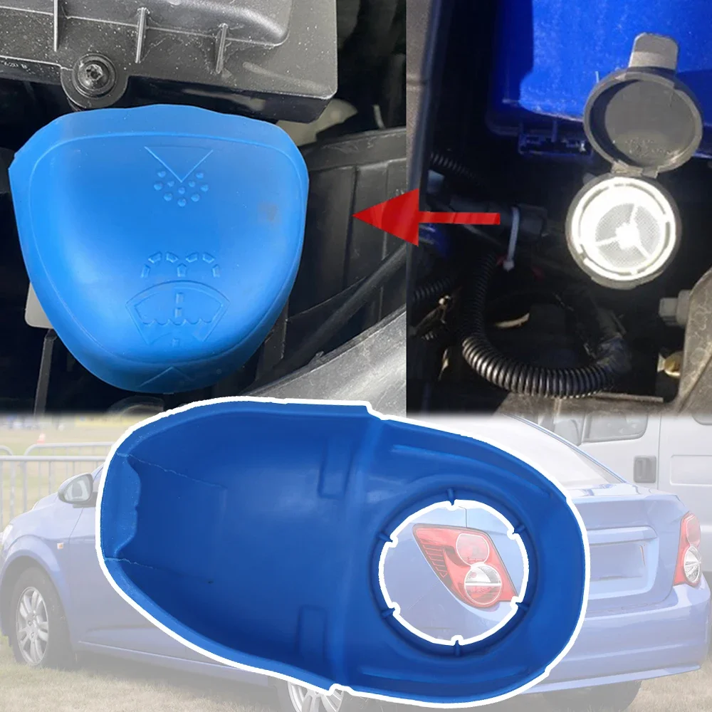 Car Reservoir Washer Bottle Screen Wiper Wash Funnel Filler Cover For Chevrolet Aveo Sonic T300 Holden Barina 2012 - 2018 2019