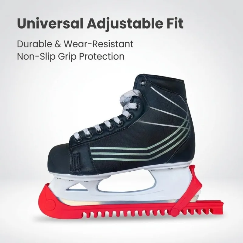 

1 Pair Universal Non-Slip Ice Blade Protector Protector Sleeve Adjustable Ice Skate Guards Wear-Resistant Ice Skate Blade Guards