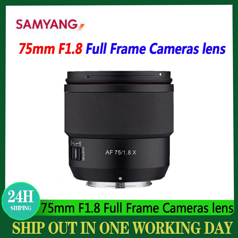 SAMYANG AF 75mm F1.8 Cameras Lens Full Frame Auto Focus Lens For Fuji X Sony E Mount Series Cameras