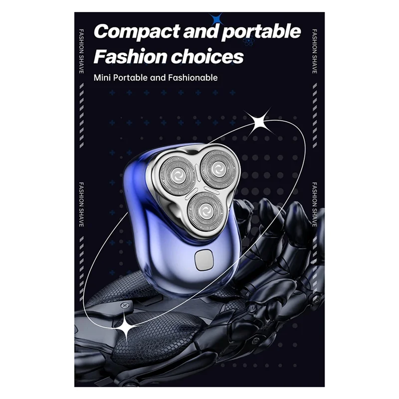 M17K-3D العائمة المغناطيسي شفرة الرجال ماكينة حلاقة كهربائية صغيرة محمولة اللحية القاطع قابلة للشحن ماكينة حلاقة كهربائية دوارة