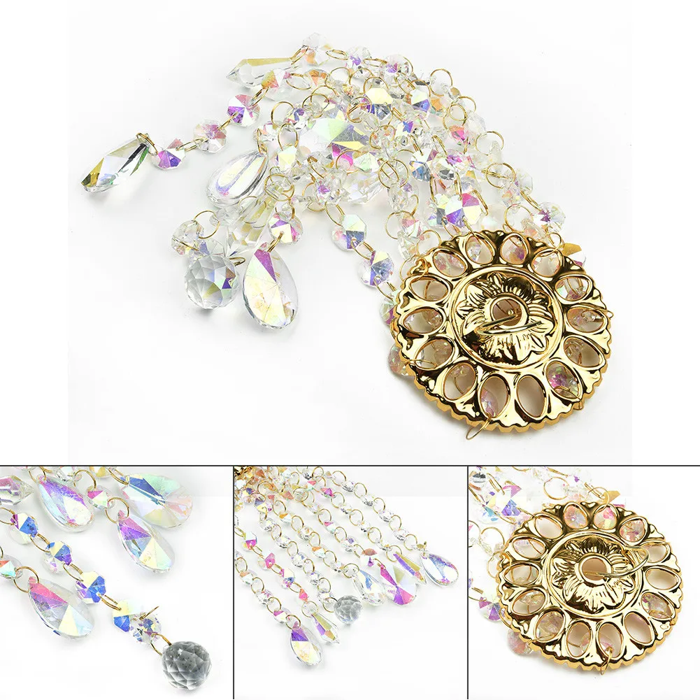 Unique For Crystal wind chimes for outdoor patio garden lawn decoration producing sparkling effects under sunlight