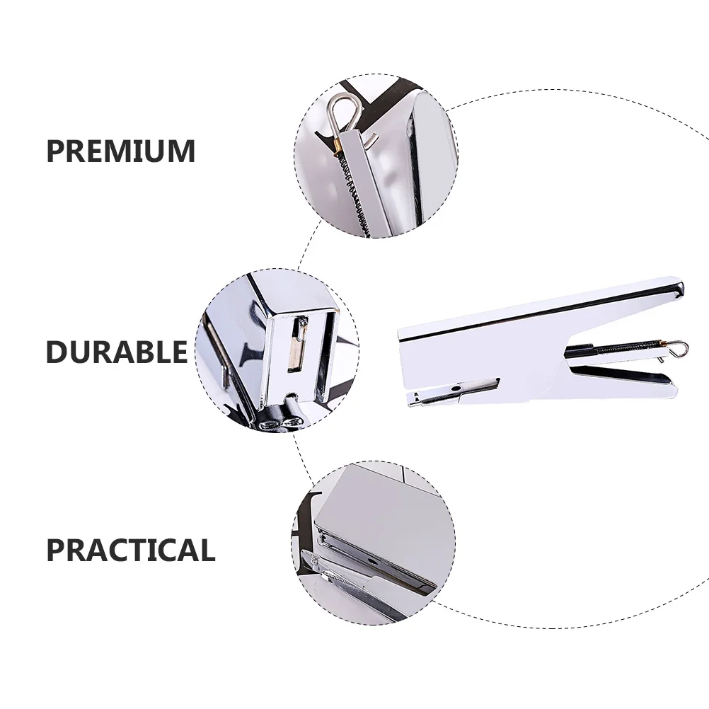

1pc Metal Book Binding Tool File Stapler Office Supplies Portable Mini Stapler For Students Teachers Secretaries