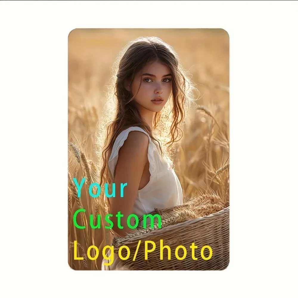 8×12Inch Customizable Vintage Metal Plaque Personalized Custom Image Print Easy Hang Waterproof No Power Home Office Bar Wall De