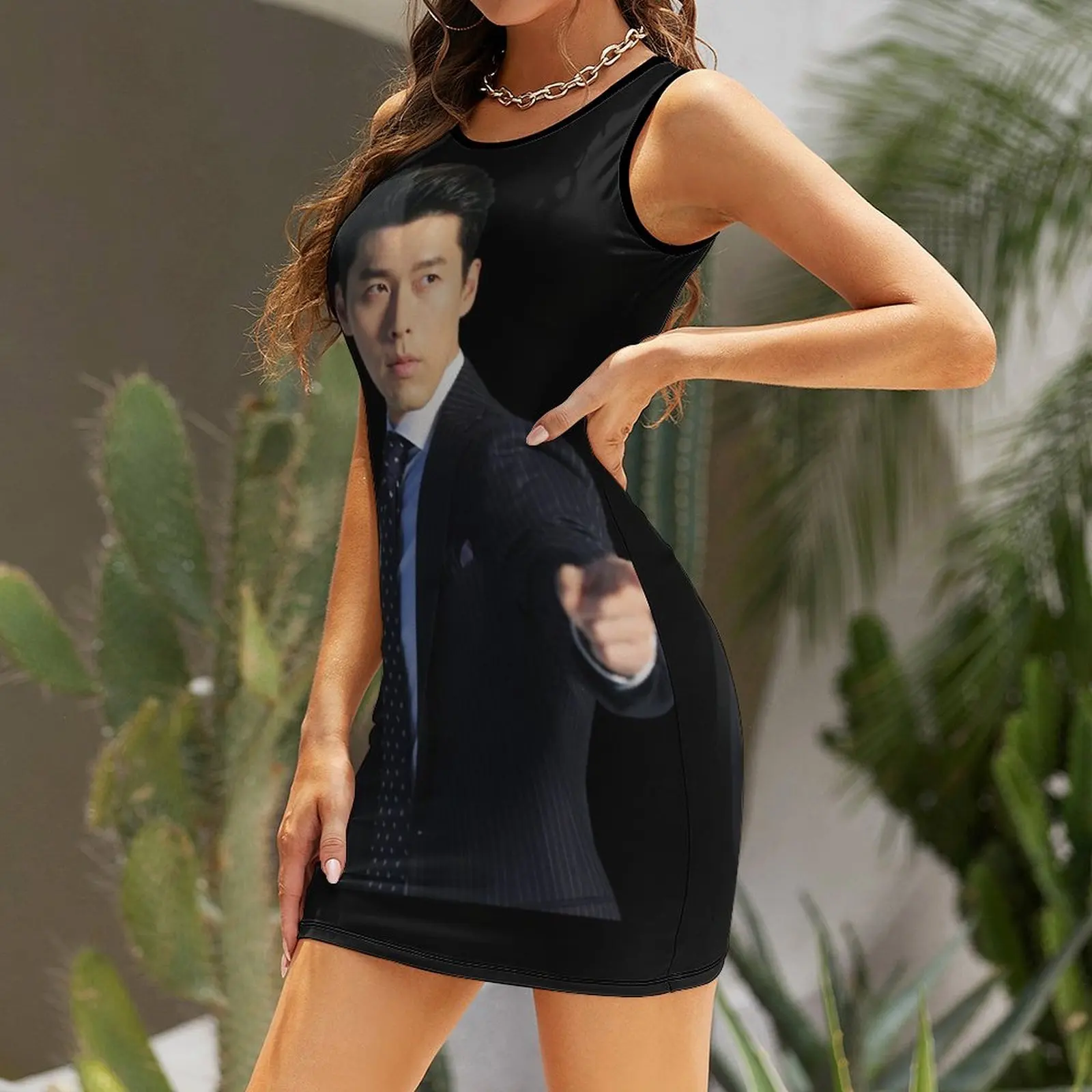 Hyun Bin Abito estivo senza maniche Abito da festa da donna di lusso da sera Prom Beachwear Abito da sera chic ed elegante abbigliamento da donna