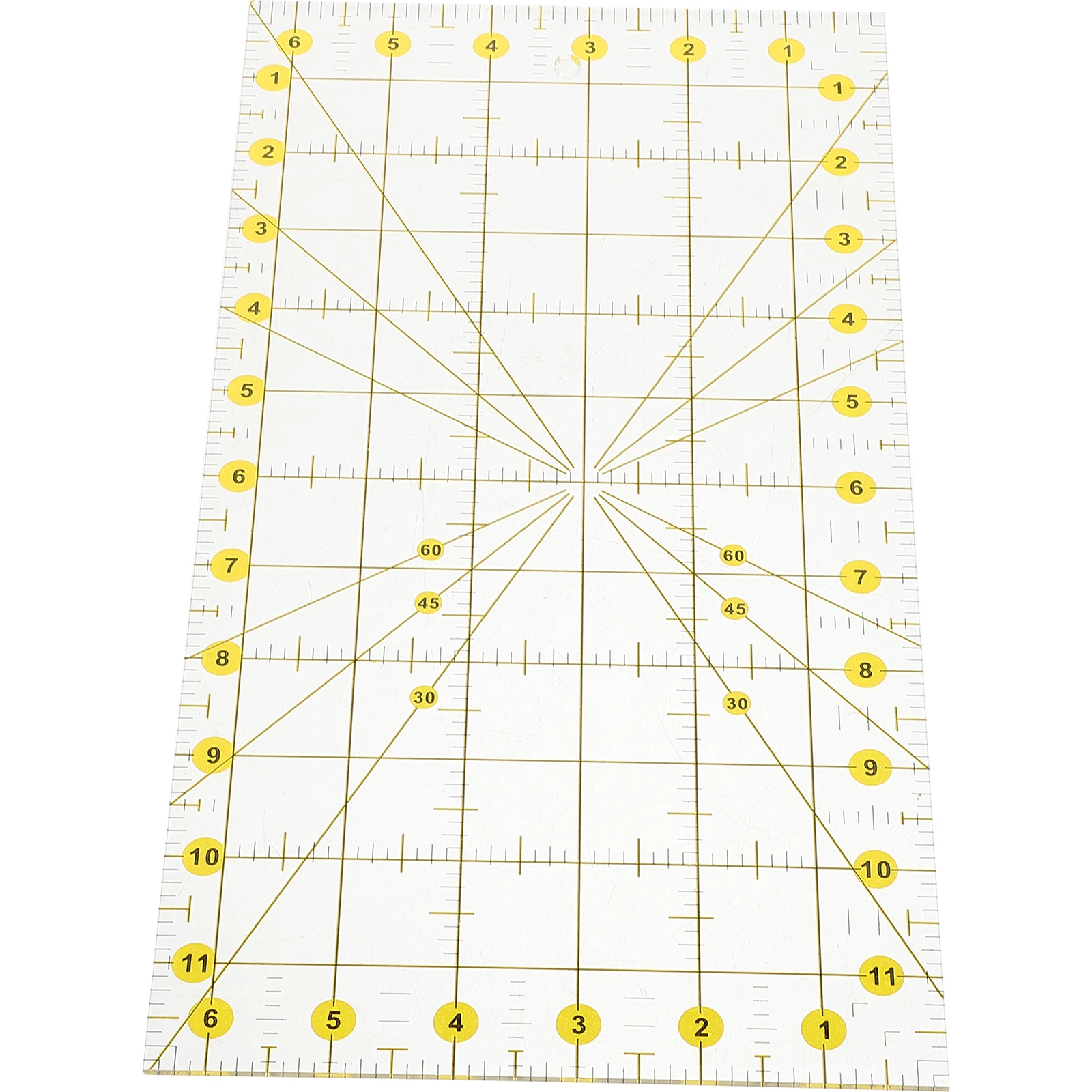 

Acrylic Patchwork Ruler Two color Cutting Squares Slotted for Quilting Sewing Pvc Fabric Durable Precision Tools