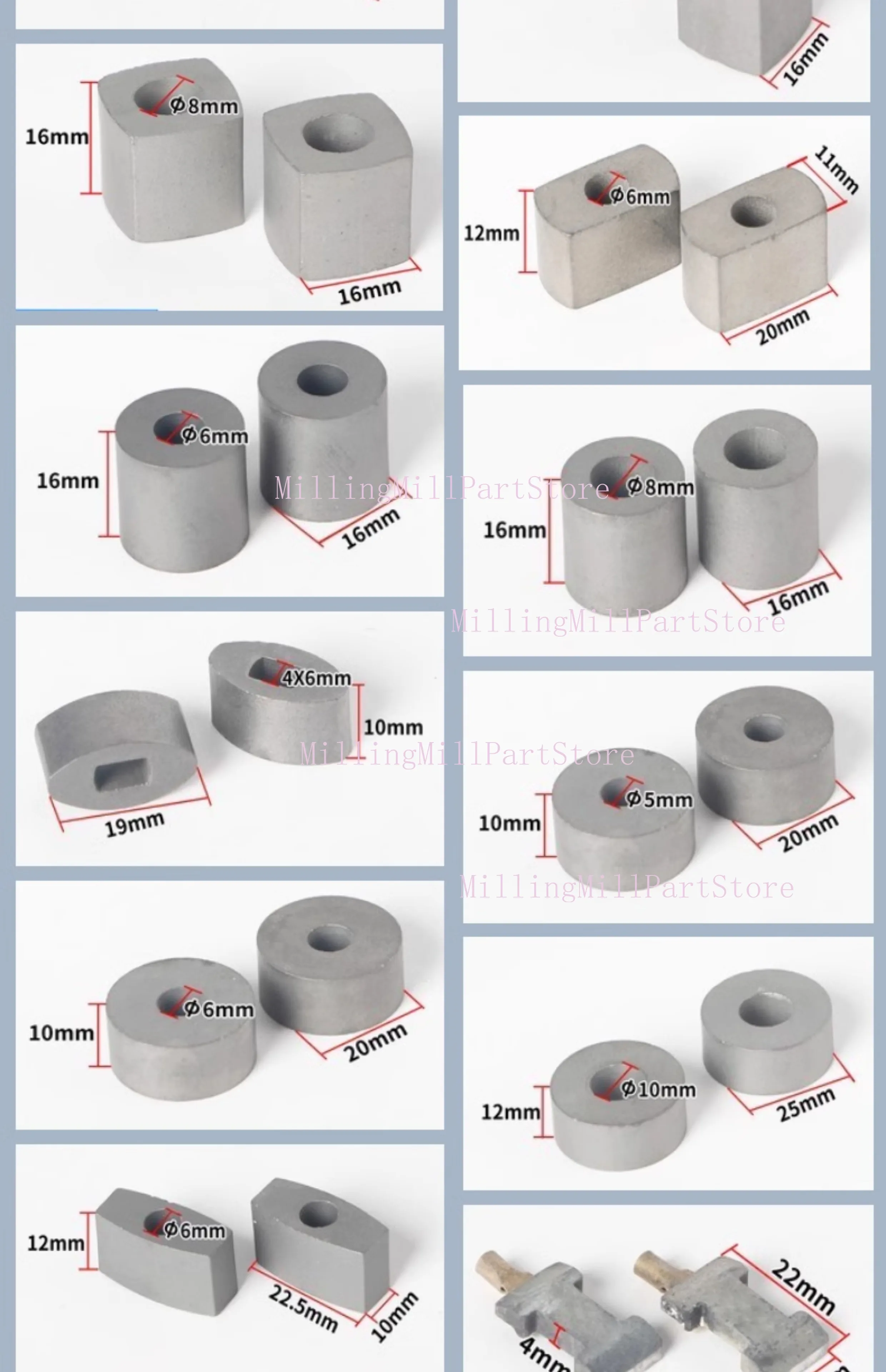 1 buah Fitting pemotongan kawat EDM blok konduktif GY3 kursi terisolasi bahan batang konduktif tahan aus, baja Tungsten keras