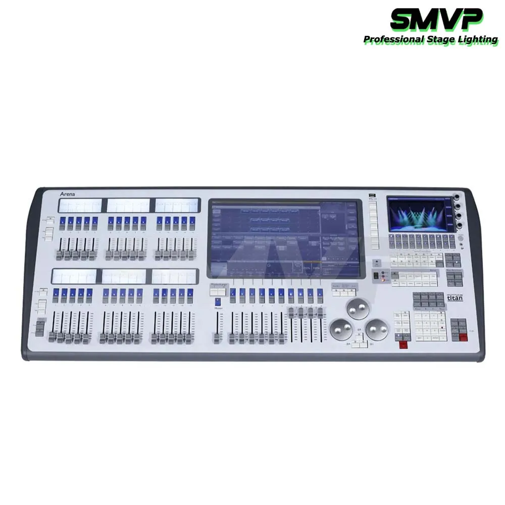New Arena V16 Console With Electric Push Rod Capacitive Touch Screen DMX Stage Light Controller For DJ Disco Party Concert Show