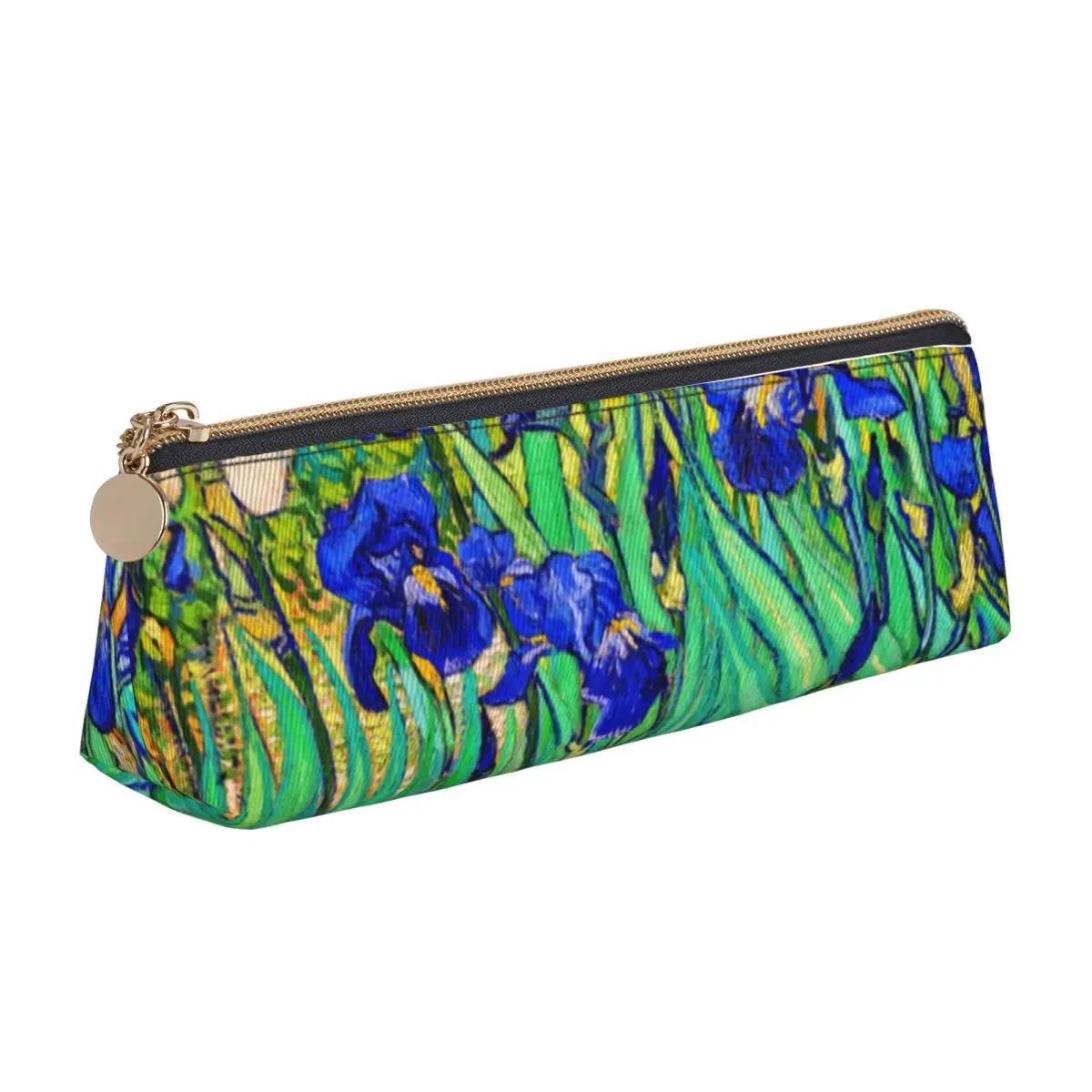 Vincent Van Gogh Pencil Case Irises Flower Print Boy Girl Kawaii Pencil Bag Pattern School Pencil Cases Stationery Gift