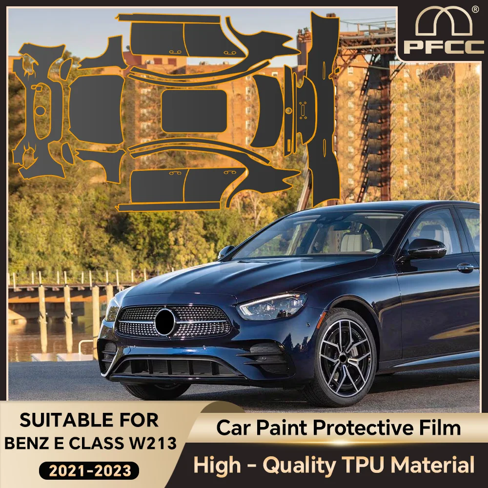 

Pre-cut For Mercedes Benz E Class W213 2021-2023 Anti-scratch TPU Paint Protection Film PPF Car Body Clear Bra Resistant Cover