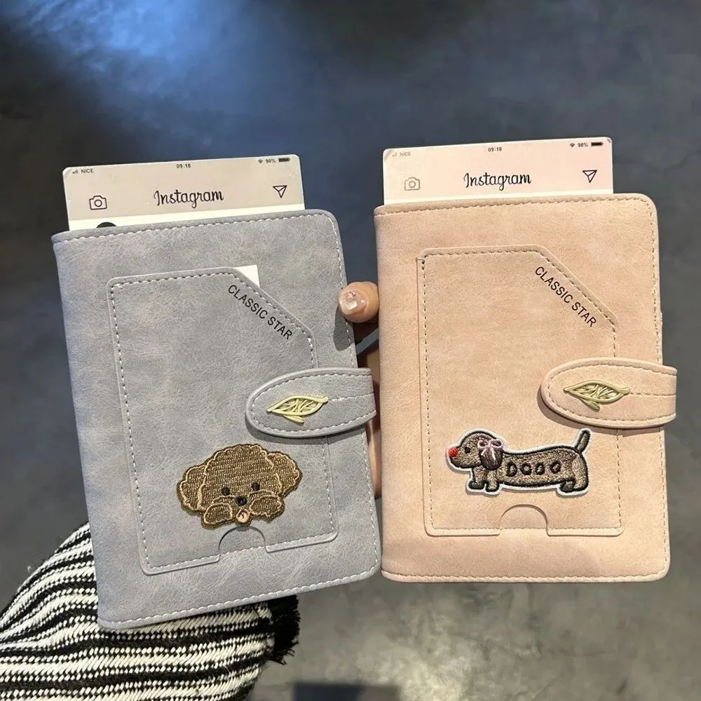 Desain Hewan Kartun Sampul Paspor RFID Bahan Tahan Air Penjepit Tiket Tempat Paspor Kulit PU Tempat Kartu ID Bank