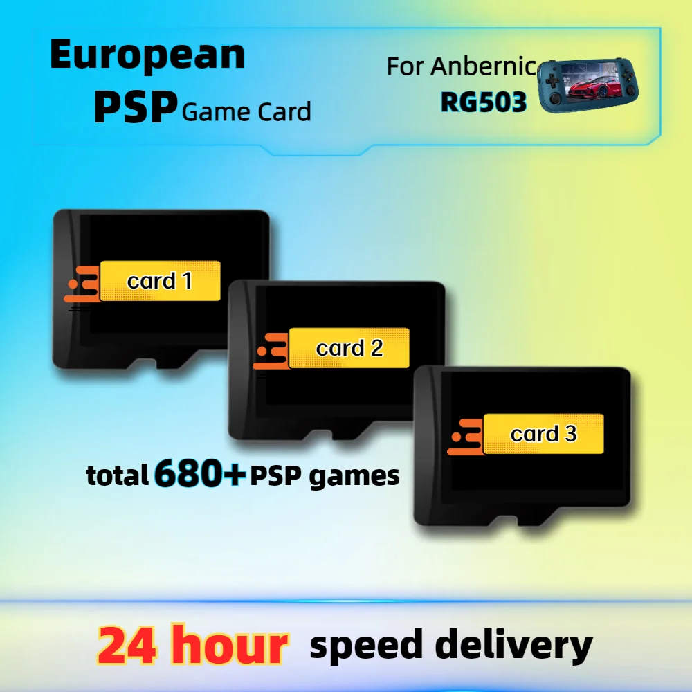 

Игровая карта PSP для ANBERNIC RG503, европейская версия 680 +, лучшая коллекция, эмулятор симулятора, классический ручной ретро-эмулятор с открытым исходным кодом