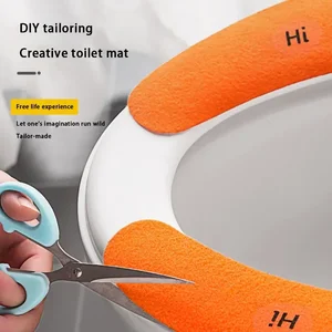 Wiederverwendbare gewaschene Flanell -Sanitär -Sitzkappen, heiße Sitzfüllung, Teppichbad, universelle Kappe, 2 Stcs pro Set 8 Hauptverkauf erhitzte Toilettendeckel - №7