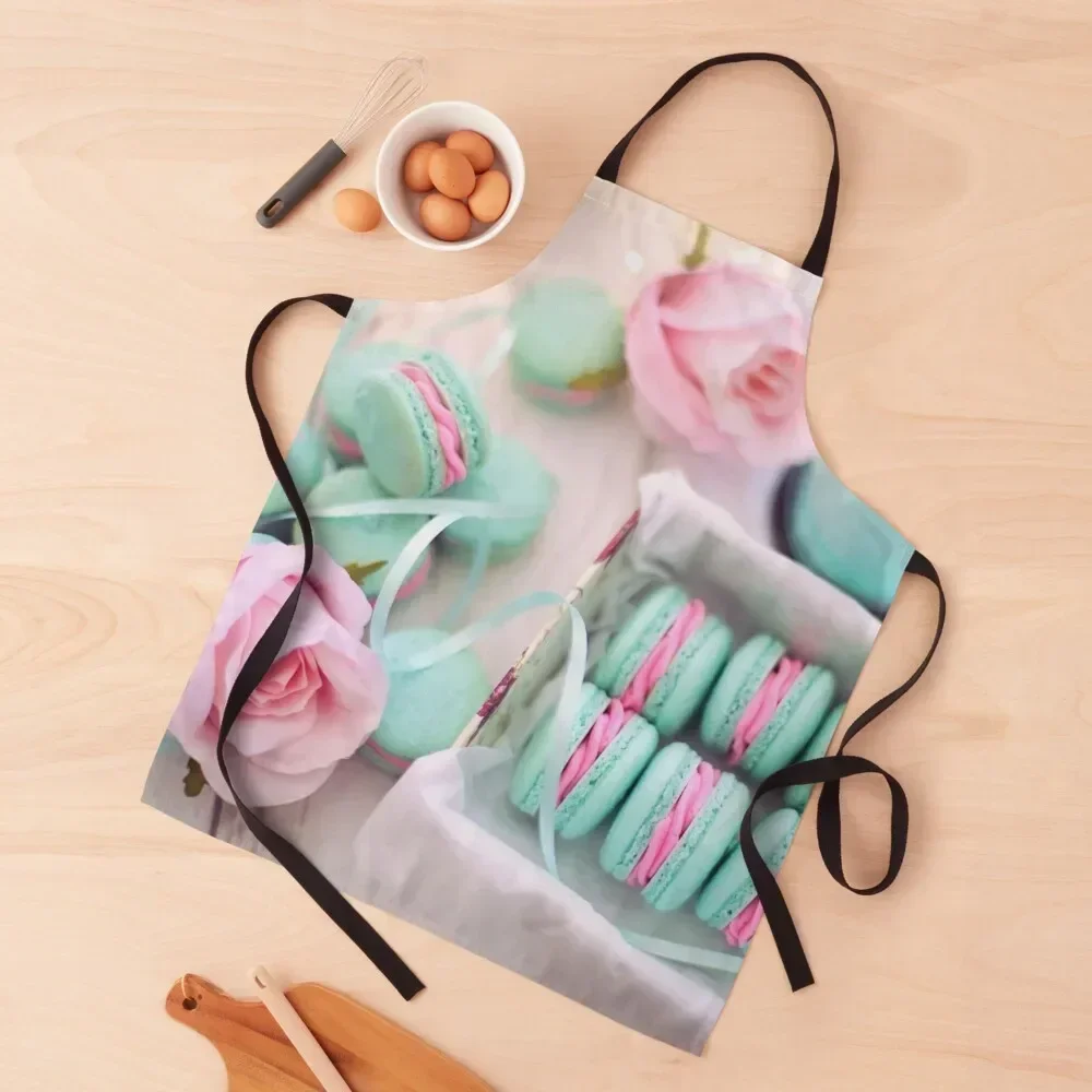 

Macarons perfect color palette Apron Waterproof Kitchen For Women Hairdresser Apron