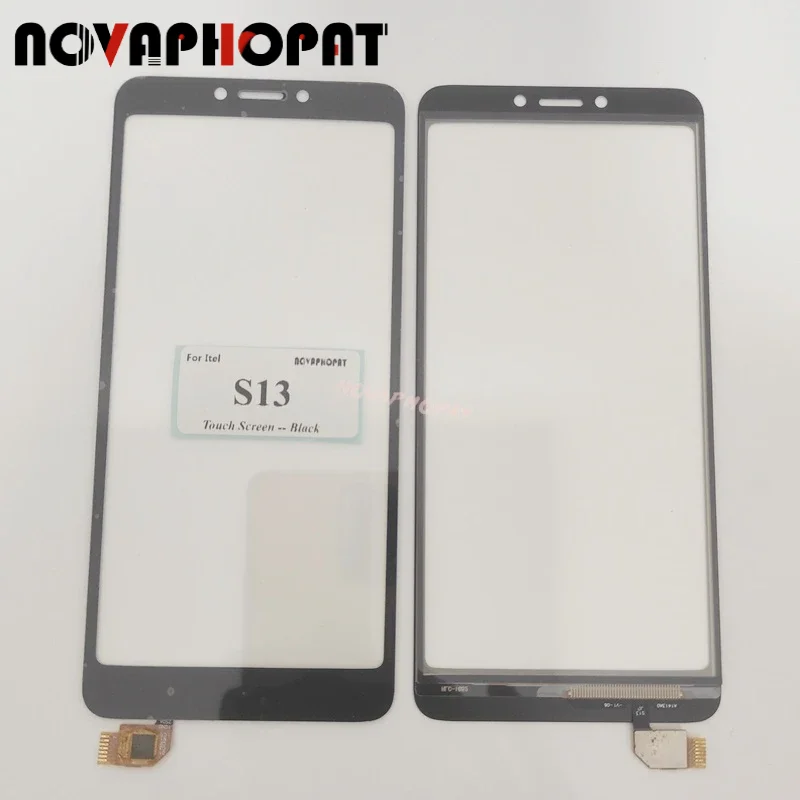 Novaphopat Tested Black Sensor For Itel S13 Touch Screen Digitizer Front Glass Lens Panel Screen Replacement