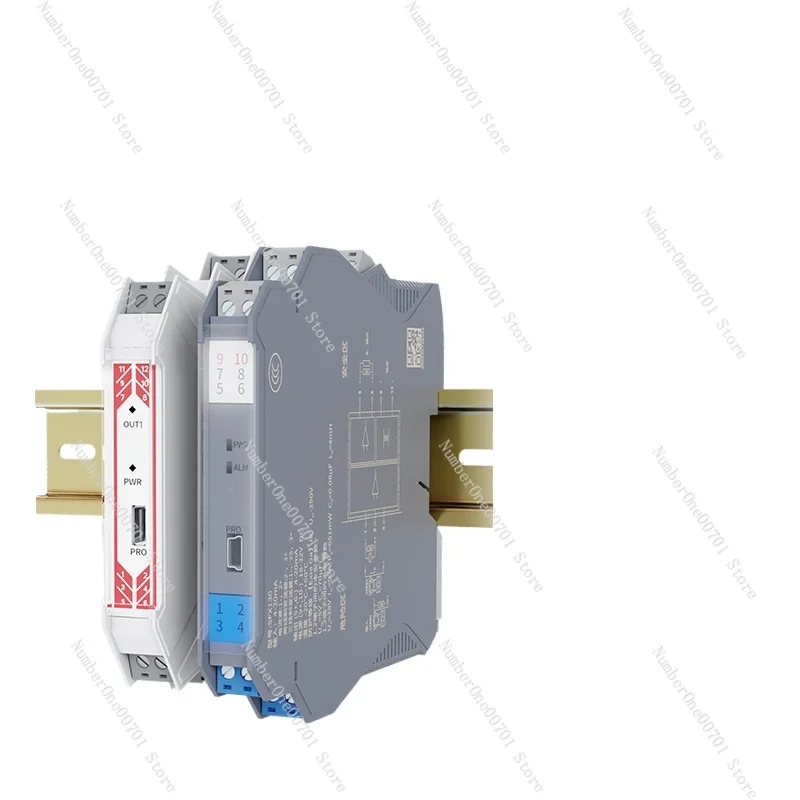 Current signal isolator 1 in 2 out analog signal transmission module 4-20ma to 0-10/5 V