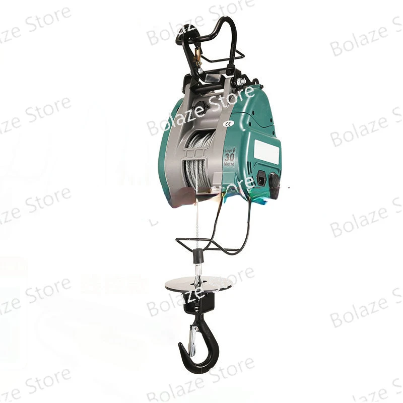 

Upgraded Double-hole Small King Kong Electric Hoist Hanging Wire Rope Portable Lift 220v Crane 500KG 360KG