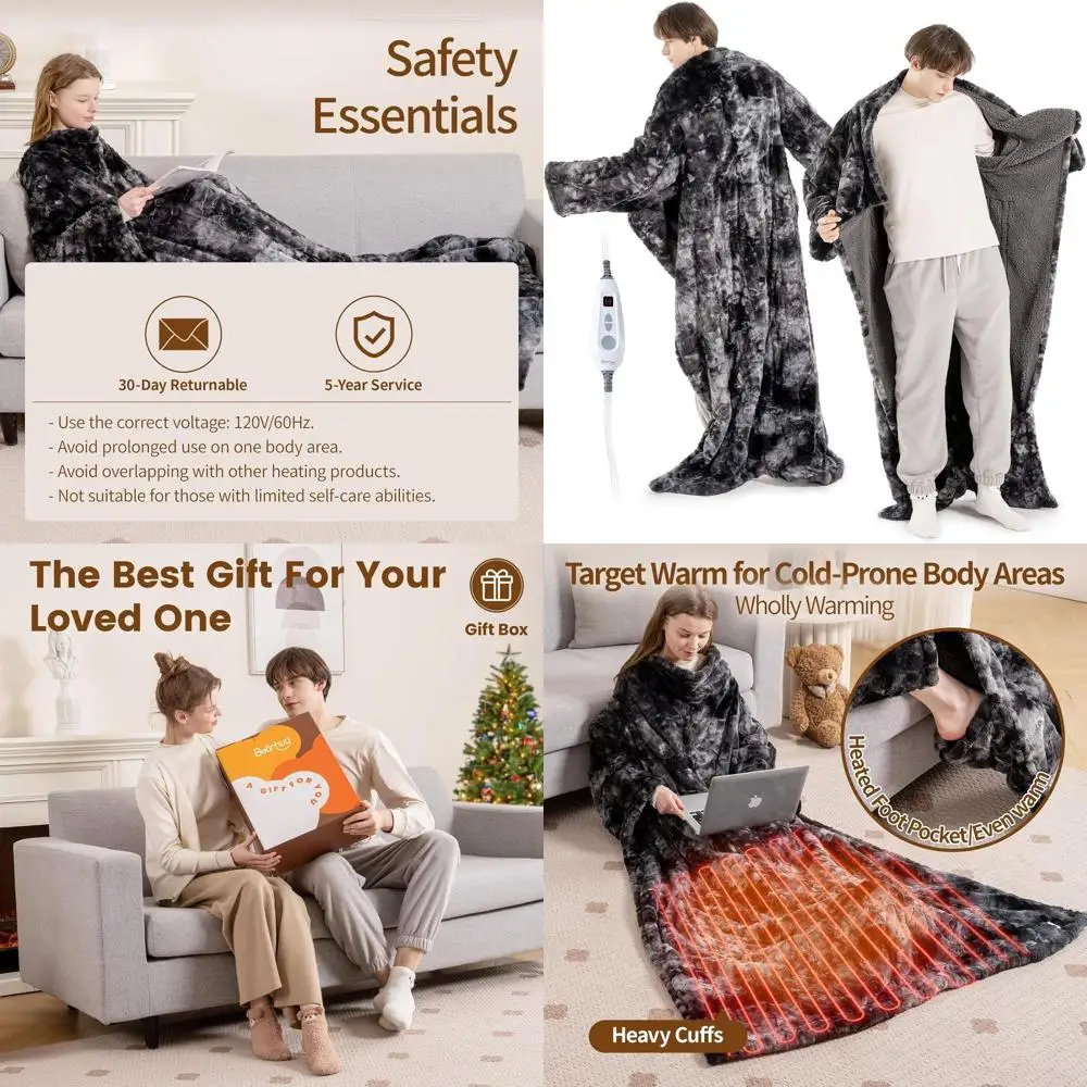 Heated Faux Fur She…