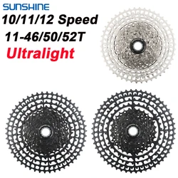 SUNSHINE Mountain Bike Cassette Ultralight 10/11/12 Speed MTB HG Freewheel 11-46/50/52T Sprocket Bicycle Flywheel Ultra-light