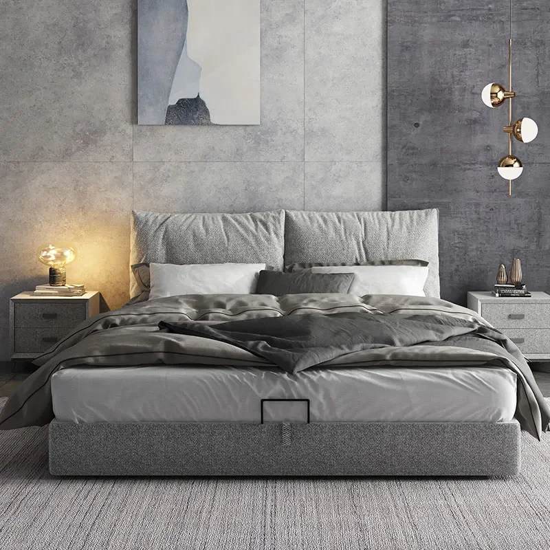 

Comfortable European Bed Frame Minimalist Reading Design Confortable Bed Reading Modern Postmodern Muebles Trendy Furniture