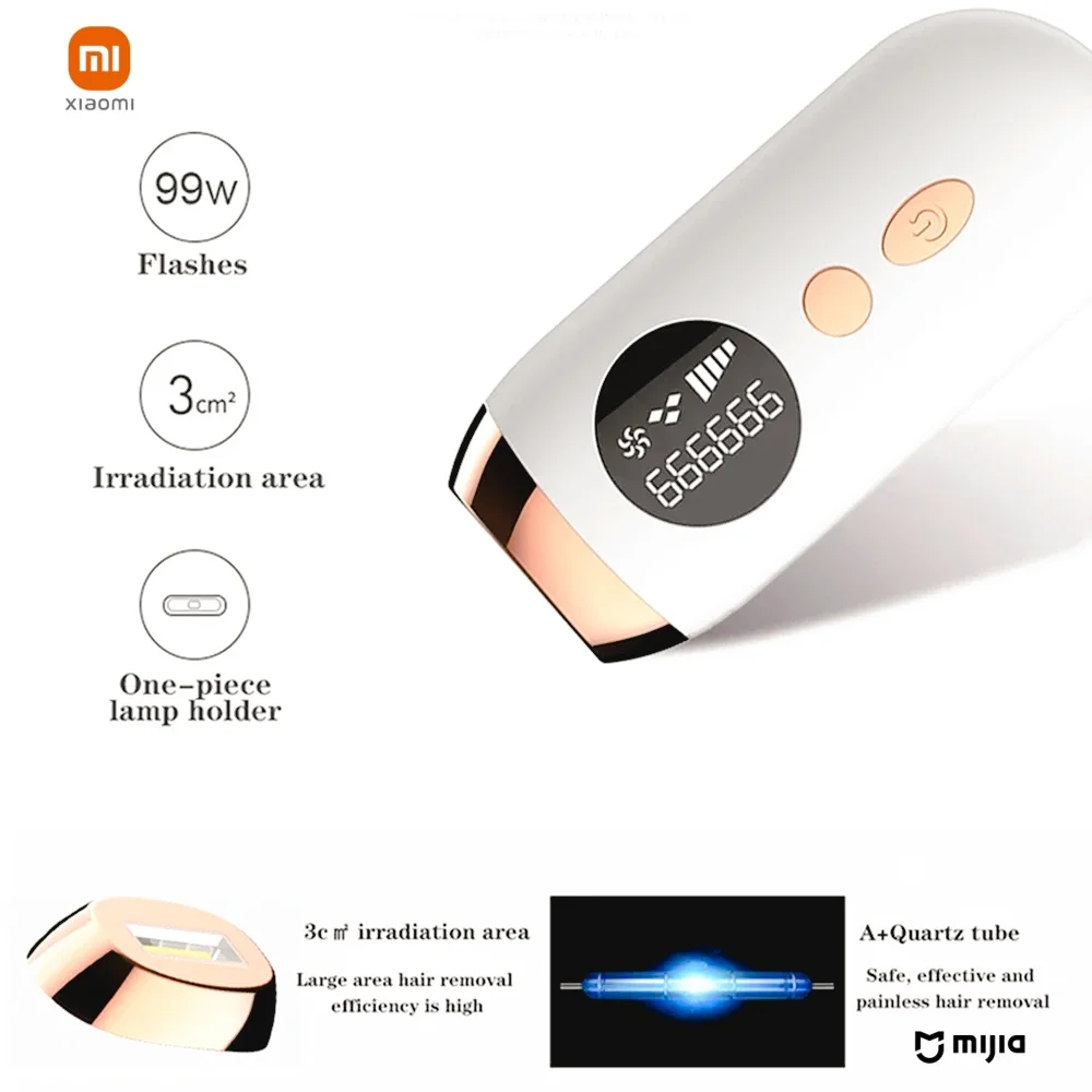 Xiaomi official vgr Choice-Flashes Laser Epilator Permanent IPL Photoepilator, Hair Removal, Painless Electric Machine, Hot Sale