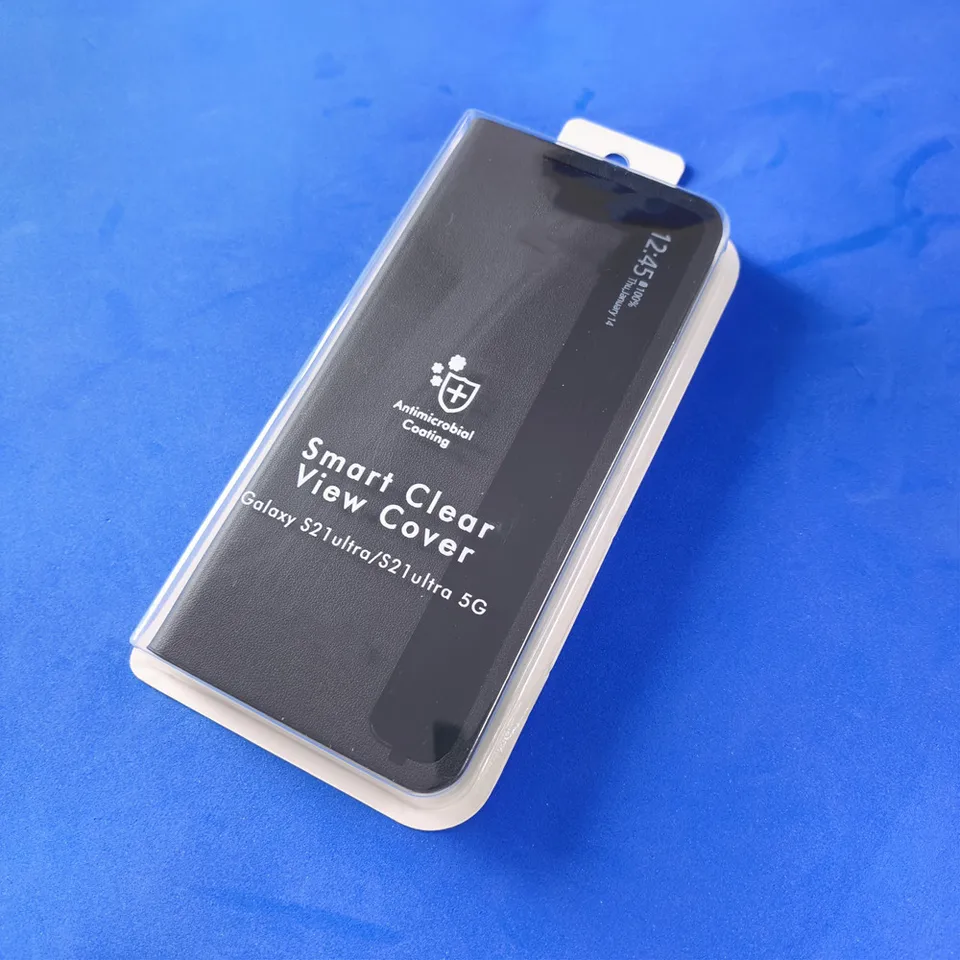 Luxury For Samsung S21 Ultra 5G Smart View Flip Mirror Case For