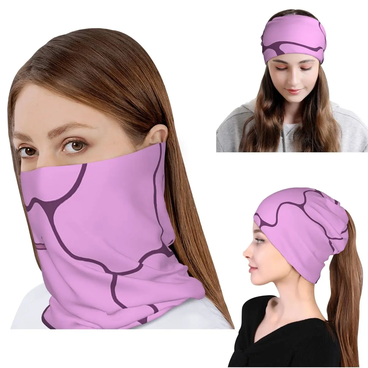 

Ditto Pattern (no Shiny) Bandana Neck Gaiter Mask Scarf Multifunction Balaclava Beanies Hat Unisex Adult Washable