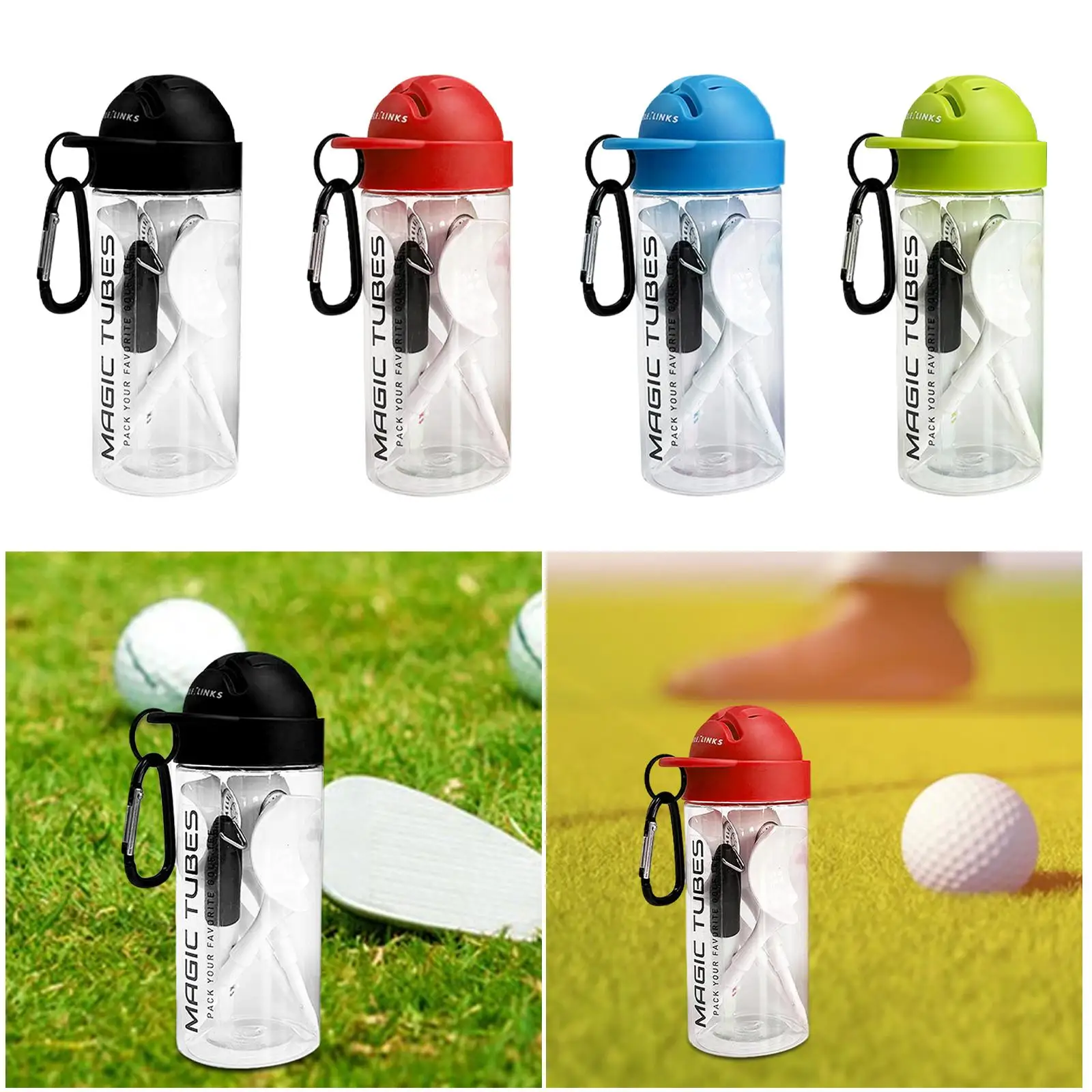 

Golf Ball Liner Multifunctional Bottle Golf Ball Marking Template Golf Ball Marker Tool Golf Tees for Outdoor Training Beginners