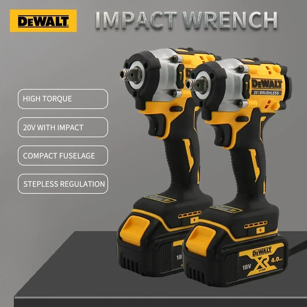 DEWALT DCF921 Impact Wrench 20V Cordless Brushless Impact Wrench Kit 1/2 Variable Speed Charging Wrench Electric Power Tools