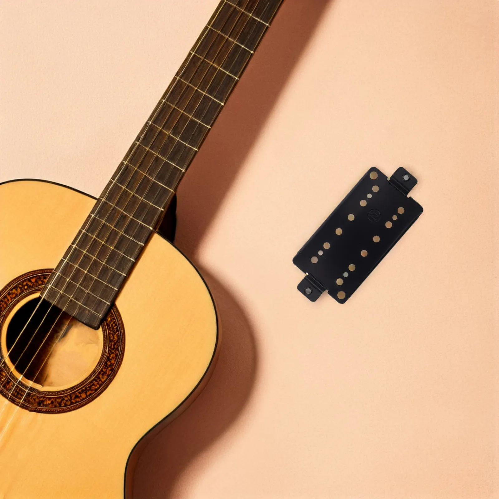 

Шестиструнная гитарная базовая пластина с двойной катушкой и черным звукоснимателем, запасная часть, простая установка, устойчивая рамка для электробас-гитары