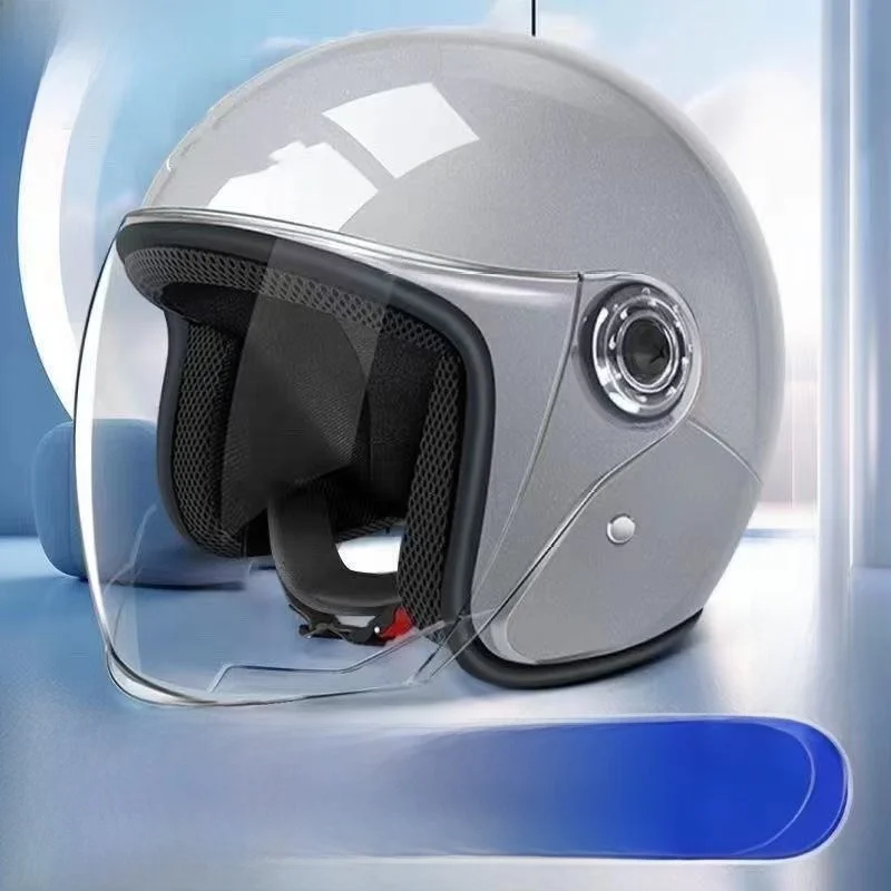 新しい国家標準認定電気自動車用ヘルメットユニセックス四季通用秋と冬の断熱かわいい安全キャップ