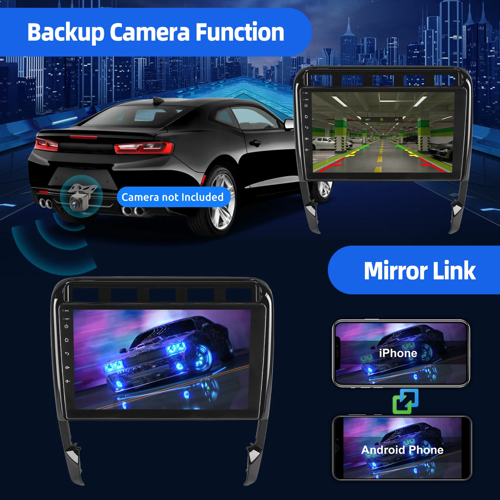 Android 14 Wireless CarPlay Android Auto Radio For Porsche Cayenne I 1 9PA 2002- 2012 4G Car Multimedia GPS Navigation