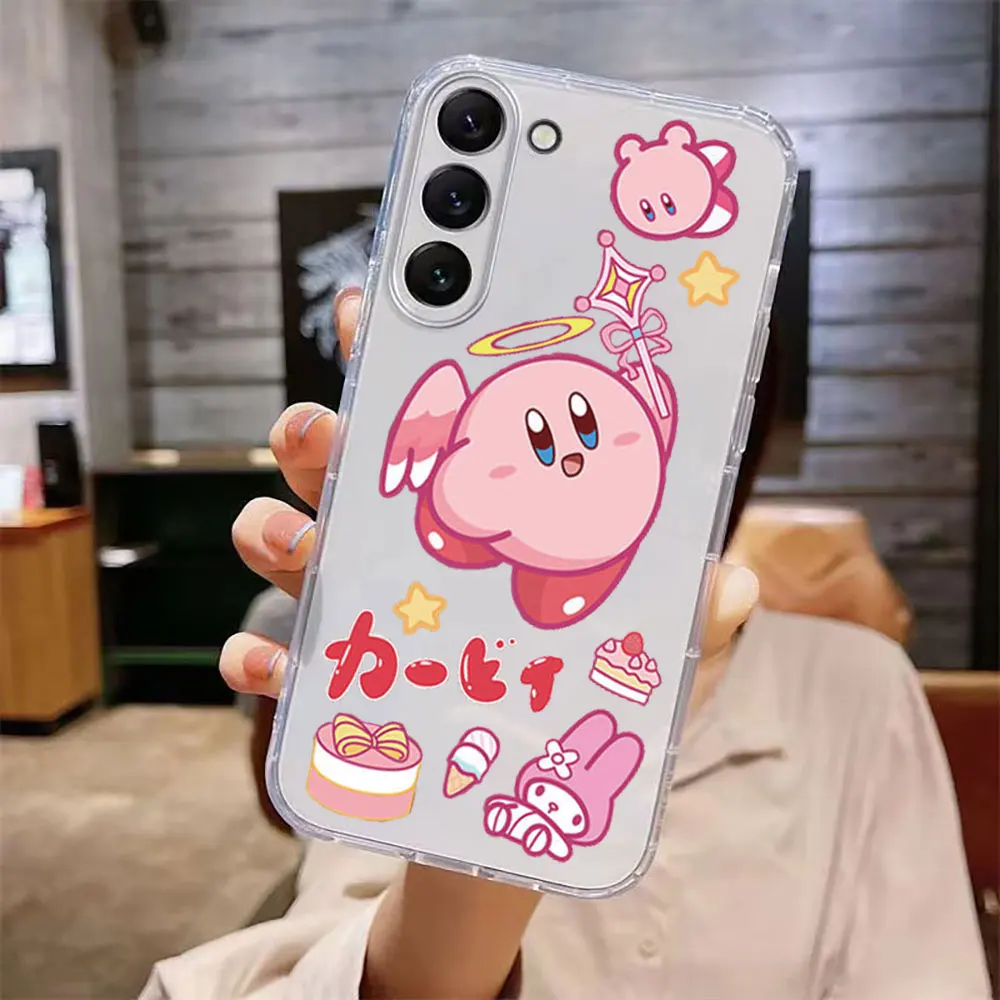 Cartoon Cute K-Kirby Funny Case For Samsung Galaxy M60 M23 M22 M12 M11 M02 A81 A11 A10 A10S A03 A03S A02 J7 J6 J530 Case Cover