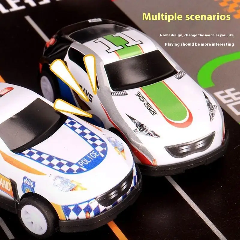 48Pcs Boy Engineering Car Set Container Simulation Alloy Car Model Inertia Pull Back Mini Car Toy Birthday Gift