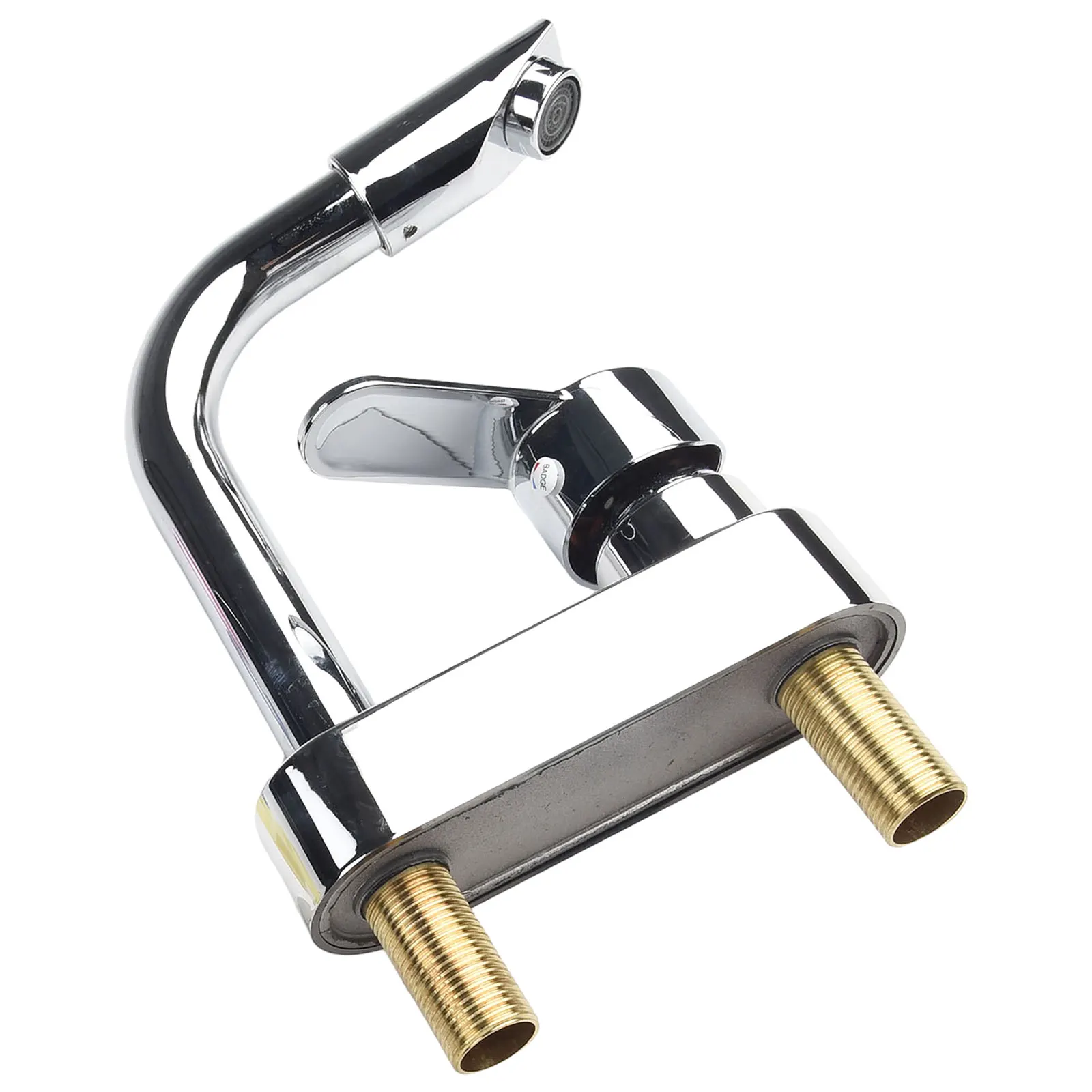 Sink Water Tap Washbasin Faucet Bathroom Anti-rust Chrome 360° Rotating Anti-corrosion Double Hole Parts Zinc Alloy