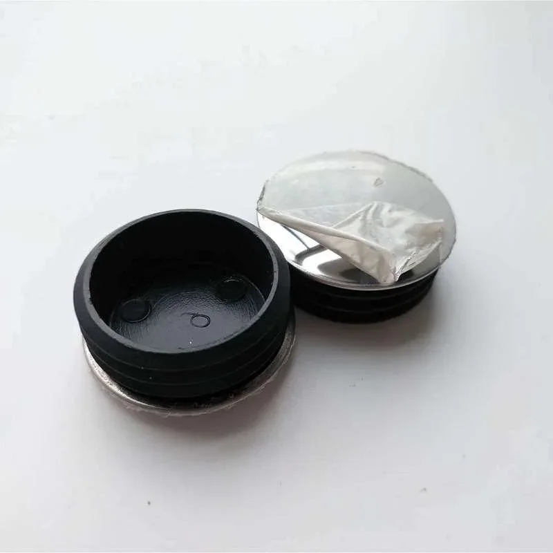 4pcs Plastic tube end cap 25mm Steel Pipe Blanking Insert Plug Non-slip furniture Leg dust cover protector leveling feet system
