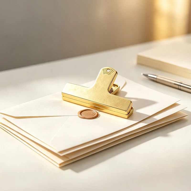 1 Stück Große Binderclips aus Metall, Faltbare Notizklammern, Briefklammern, Papierklammern, Bindeklammern, Sicherungsklammern für Bürobedarf – Detail 6