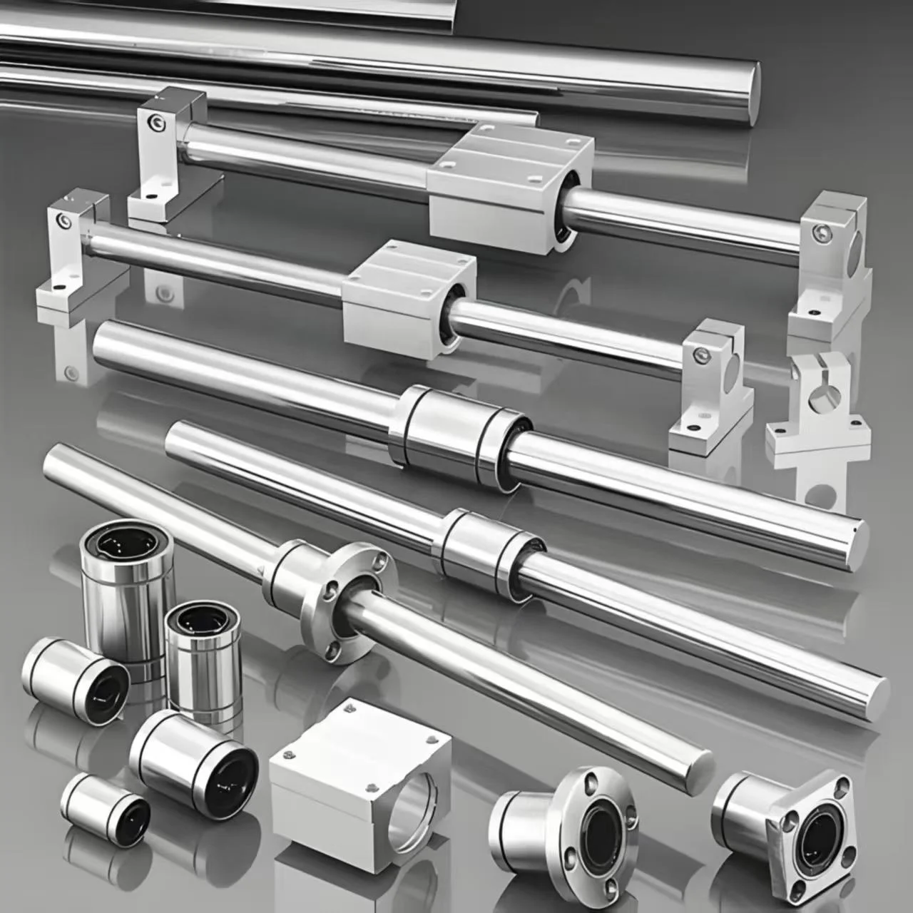 

High Precision OEM Carbon Steel Chrome Plated Solid Shaft CNC Automation Linear Motion Systems Flexible Customizable Factory