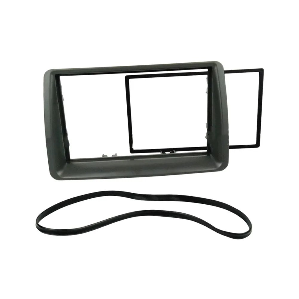

Stereo Trim Kit 2 DIN Fascia For Car Stereo Installation ABS Construction Seamless Integration For Fiat Panda 169 2003-2012