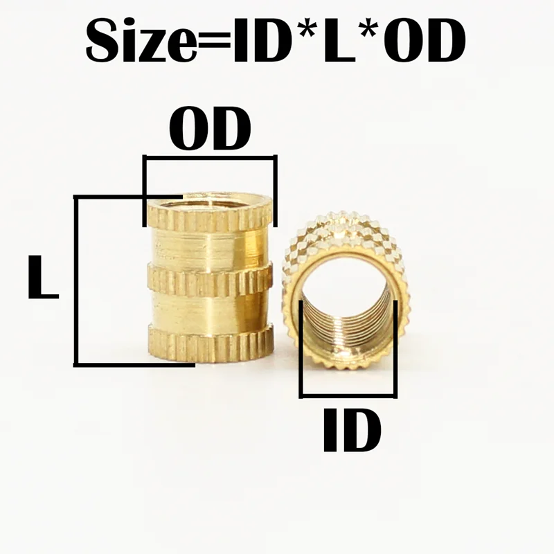 Inserto termico in ottone dado digitale elettrico regolabile temperatura saldatore filo nutrinsert zigrinato Embedment Nuts stampante 3D