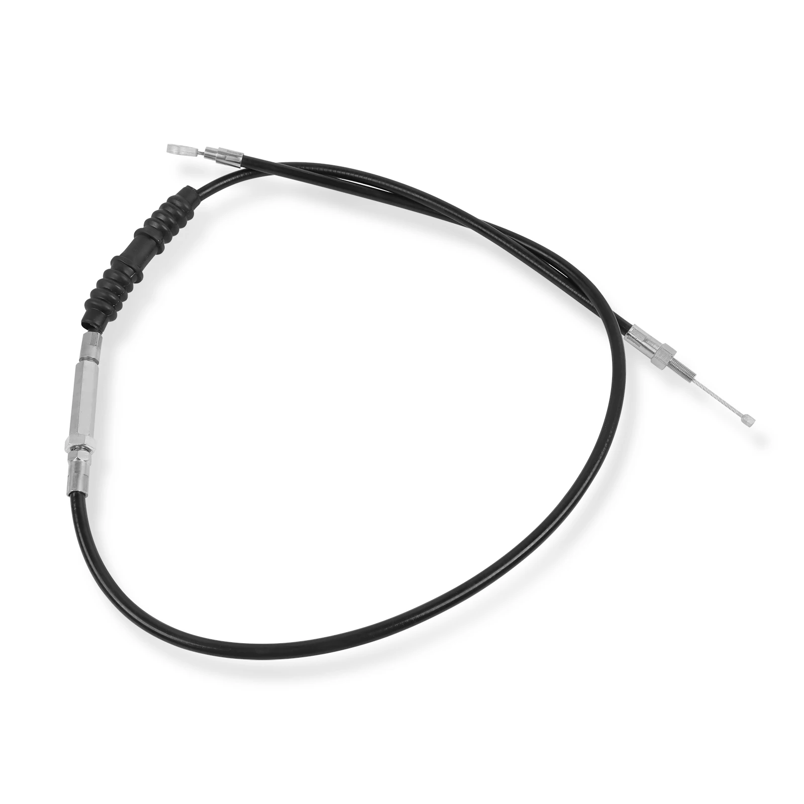 Clutch Cable Compatible With Harley XL 883 1200N XL883R Dyna Softail Fat Boy Heritage Road King FLHR 1.3m To 2.0m Steel Black