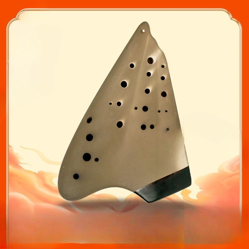 Ocarina three-barreled alto C key Soil color Extended AC Ocarina three-barreled professional performance alto G key AG