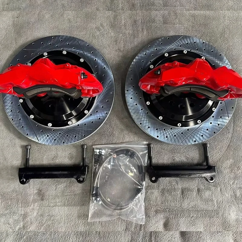 

Durable Four-Piston Brake Calipers R56 Automotive Brake Kit with Bracket, Hose, Brake Pads