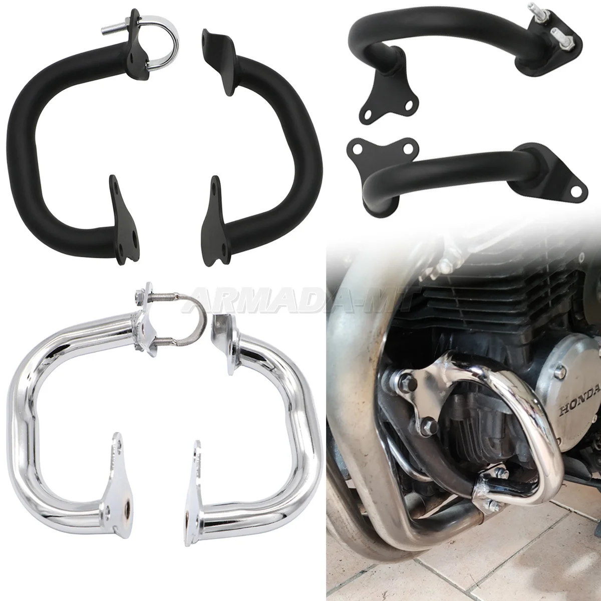 2pcs Motorrad zubehör cb 1992 Crash Bar Motors chutz Front stoßstange für Honda Nighthawk cb750 sieben fünfzig rc42 2014-2018