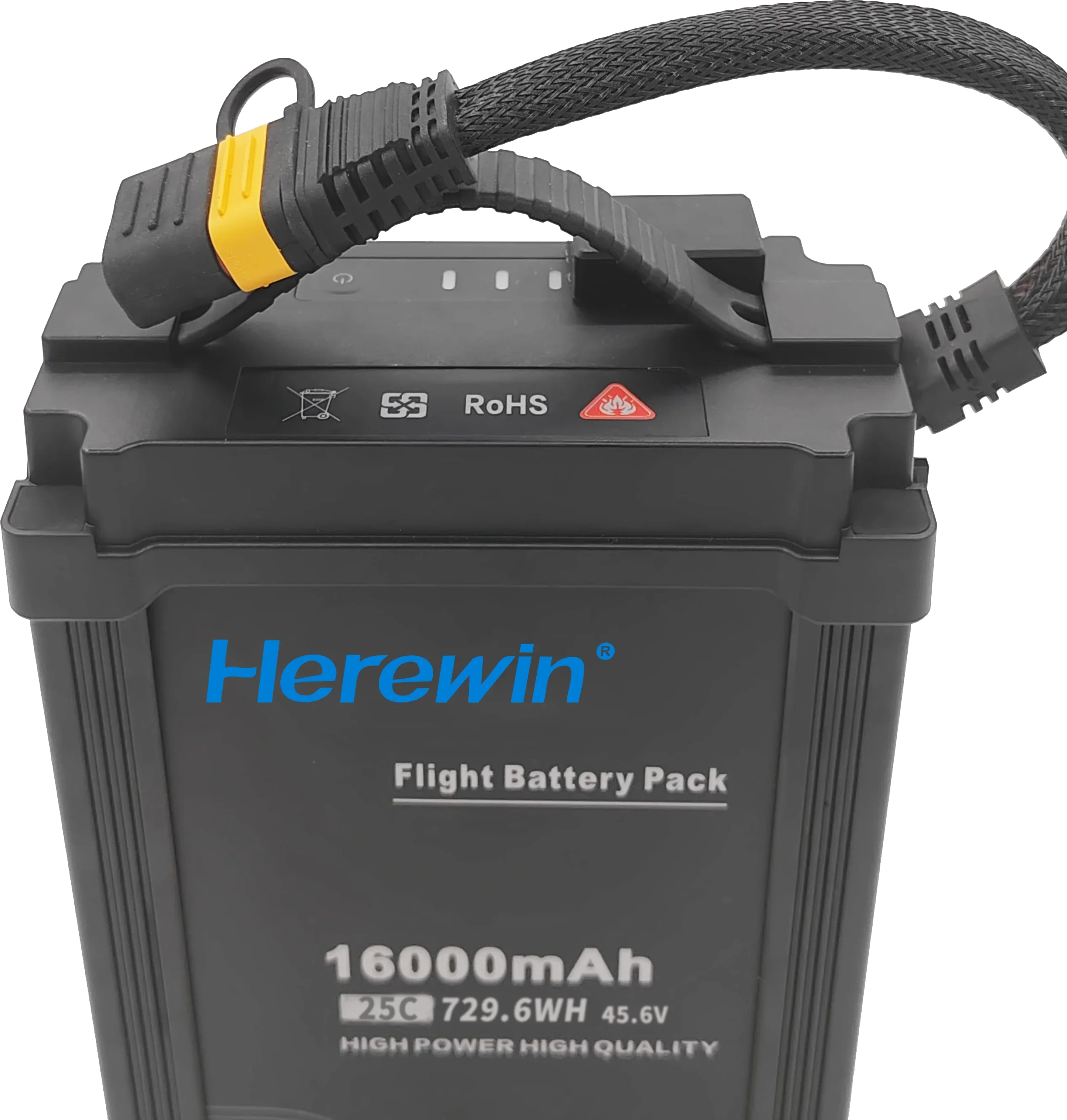 Herewin 12S 45.6V 16000mAh Intelligent Drone Battery Power Solution for Extended UAV Flights and Professional Aerial Photography