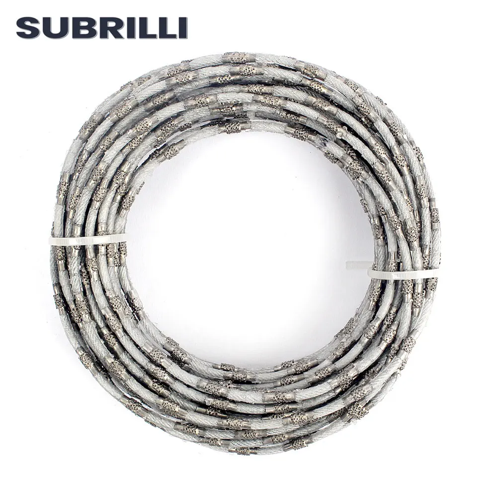 SUBRILLI-Scie à ULminière avec connecteur, coupe de fil diamanté, boucle fermée, stationnaire, profil en pierre, 10 m