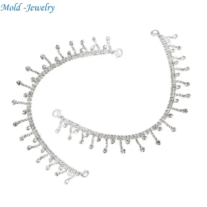

69HB Dazzling Metal Shoe Accessories Beautiful Shoe Charm Chains Elegant Metal Decorations for Personalized Footwear